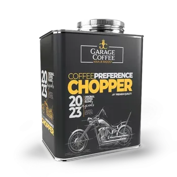 Káva Káva kanister Chopper zrnková nebo jemně mletá (Káva pro motorkáře)