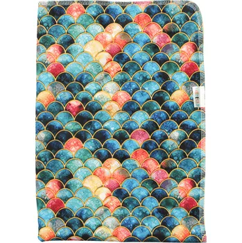 Přebalovací podložka Breberky Přebalovací podložka (PUL) - Třpytivé šupiny, žlutý velur