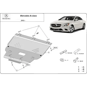 Kryt motoru Kryt pod motor MERCEDES-BENZ GLA-CLASS (X156) - Plech - 8595698042132