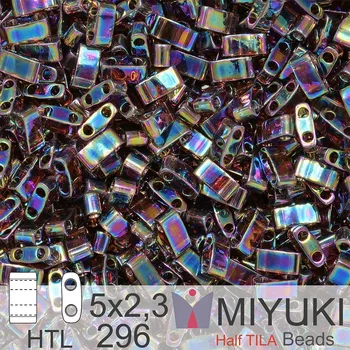 Korálek Korálky Miyuki Half Tila. Barva Transparent Root Beer AB HTL 296 Balení 3g
