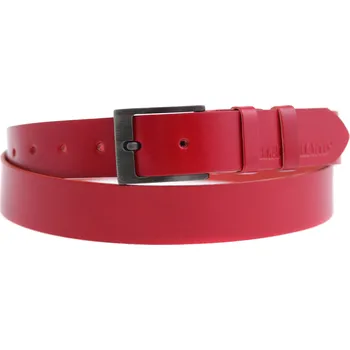Opasek Pánský kožený opasek Black Hand 013-50 červený Velikost = obvod pasu (cm): 100 cm