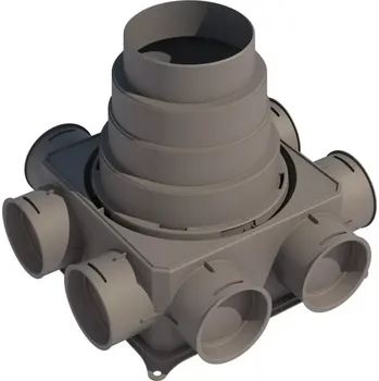 Brilon Octopus DBOX 208 distribuční box, 8x výstup, univerzální spod- ní připojení DN125-180