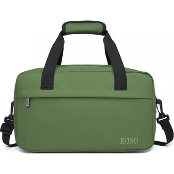 Cestovní taška KONO Malá multifunkční unisex taška Kono Drill - zelená / 13L