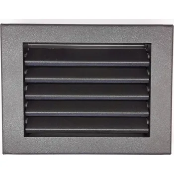 Větrací mřížka LAgrid s.r.o. Krbová rovná lamelová mřížka 30x15 Exteriér Černá