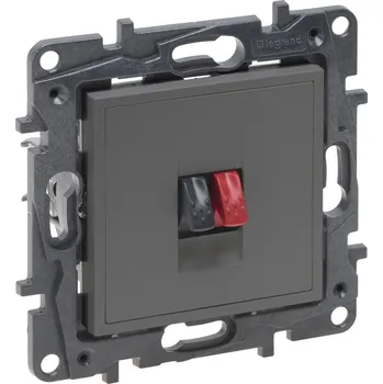 vypínač a zásuvka LEG 863485 NILOE S.ZÁS.REPROD.JEDN.OCEL