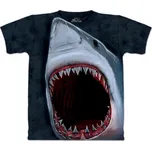 Pánské batikované triko The Mountain - Shark Bite - černé Velikost: XXXL 10-3103-11570