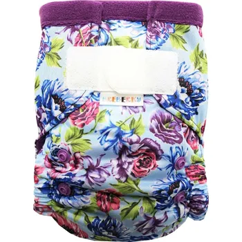 Plenkové kalhoty Breberky Kapsová plenka (S), bez křidélek - Pivoňky SZ