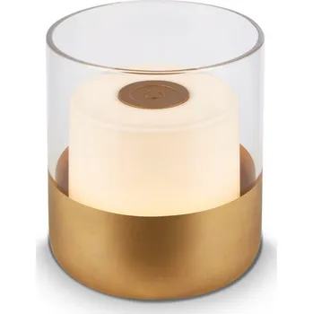 Lampička BRILONER LED nabíjecí stolní lampa, 10 cm, 2W, 150lm, zlatá BRILO 7483017