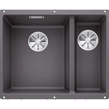 Granitový dřez Blanco Subline 340/160-U Granitový dřez s vaničkou bez odkapu, 60x40cm, šedá skála, spodní montáž, 523549