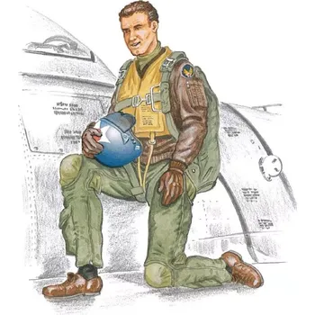 Plastikový model Plusmodel 1/32 Pilot F-86 Sabre (1 fig.)