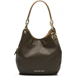 Michael Kors kabelka Lillie hobo logo brown hnědá