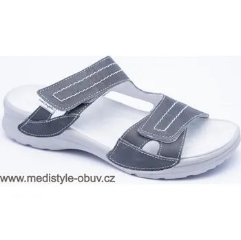 Dámská zdravotní obuv MEDISTYLE NINA LN-T16/1/J pantofel šedý, šedá - 37
