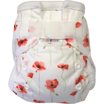 Plenkové kalhoty Breberky Kapsová plenka (S) - Mák ohníček SZ