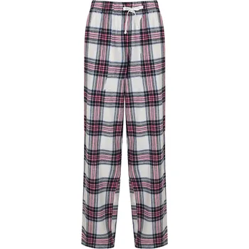 Dámské kalhoty Skinnifit Dámské kalhoty na spaní Skinnifit Tartan Bílá a temně modrá M