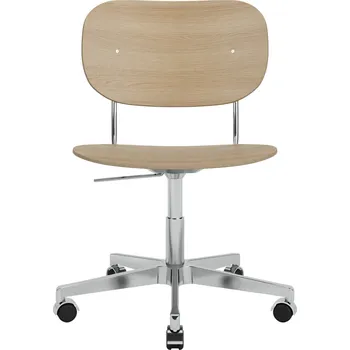 Kancelářská židle Co Task, Chrome / Natural Oak – Audo Copenhagen