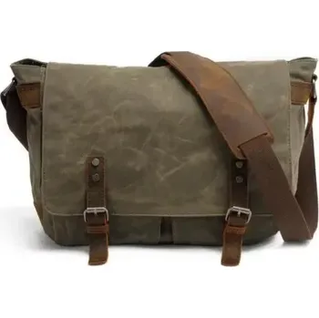 Fotobrašna VINTAGE CANVAS zelená (Střední fotobrašna z nepromokavého materiálu)