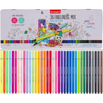 Mikrofixy v kovové etuji - sada 36 barev