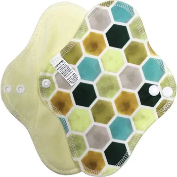 Breberky Slipová vložka (PUL) - Medové plástve žluté, sv. žlutý velur (kojenecký plyš)