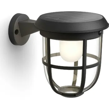 Venkovní osvětlení Philips Radii UltraEfficient solární venkovní nástěnné LED svítidlo 1,3W 250lm 3000K IP44, černé