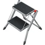 Hailo HAILO MK62 StandardLine stříbrné - Kompaktní ocelové skládací schůdky