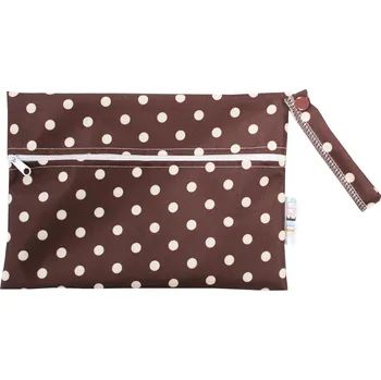 Pytel na pleny Breberky Pytel (kočárkovina) - Čokoládka XS, bílý zip