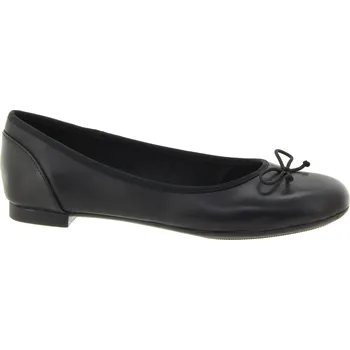Dámské baleríny CLARKS Dámské černé kožené baleríny 26115485-BLACK-245 Velikost 37,5