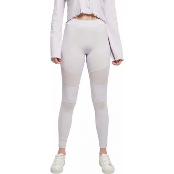 Dámské legíny Dámské legíny Urban Classics se síťovanými vsadkami na přední straně Barva: Bílá, Velikost: M