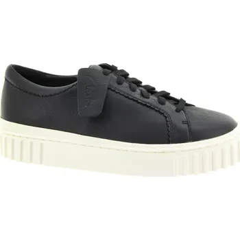 Dámské tenisky CLARKS Dámské kožené černé tenisky 26176436-BLACK-245 Velikost 38