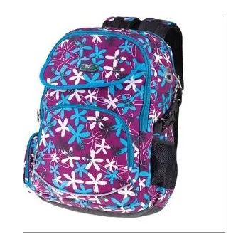 Set školních potřeb Plecak szkolno-sportowy fioletowy w kwiatki Easy