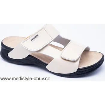 Dámská zdravotní obuv MEDISTYLE MIRKA LM-T12/1/N pantofel sv.béžová, - 37