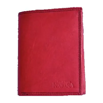 Peněženka Červeno-černá celá kožená pánská peněženka