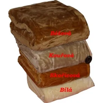 deka Ekvádor Deka španělská JEDNOBAREVNÁ 2131 - rozměr 160 x 220 cm Barva: béžová