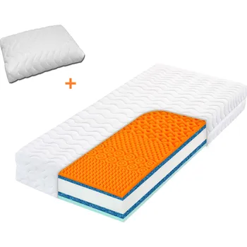 Matrace Tropico HEUREKA PLUS VISCO 20 cm - tuhá matrace s vrstvami paměťových pěn – AKCE „Férové ceny“ 180 x 200 cm + polštář Lenošek jako dárek!, snímatelný potah