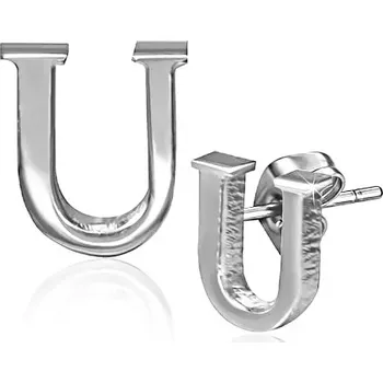 Náušnice Ocelové náušničky - puzetky ve tvaru písmene U