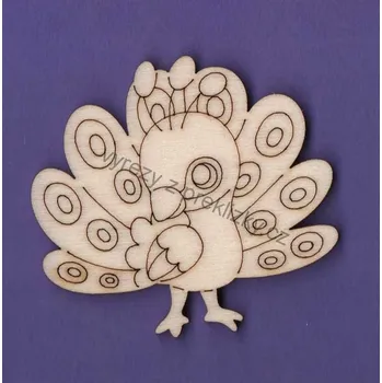 Stavební deska Výřez z překližky, E65, PÁV, 5,1x5,5cm, 1ks