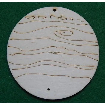 Překližka Dřevěný výřez, S60, PLANETA JUPITER, 7,5cm, 1ks