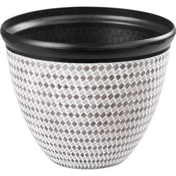 Květináč Květináč STREND PRO Marble hnědý 37x30cm