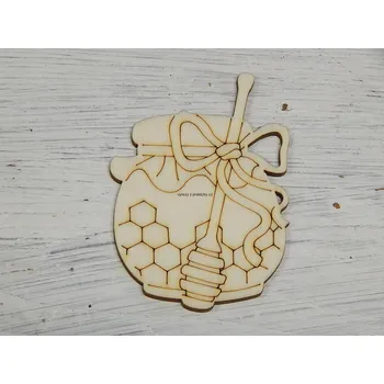 Překližka Výřez z překližky, C133/2, MED-malý, 5x3,6cm, 1ks