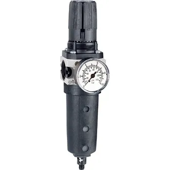 vodní filtr Filtr/Regulátor pro úpravu vzduchu, s manometrem, G1/2"vni, 5 µm, 0-8 bar, max. 111 l/s, plastová nádobka, poloautomatické vypouštění Parker P3XEA14EGABNGN