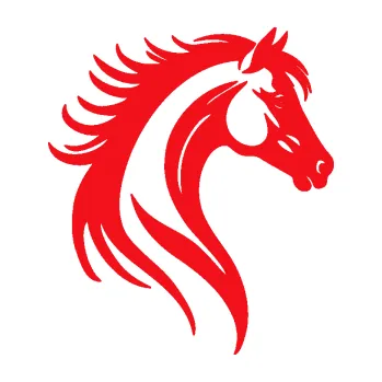 Samolepící dekorace SAMOLEPKA Kůň 106 pravá vlající hříva (10 - červená) NA AUTO, NÁLEPKA, FÓLIE, POLEP, TUNING, VLASTNÍ TEXT, TISK, AUTOSAMOLEPKY.cz, POLEPY, OBRÁZEK, LOGO, SAMOLEPKY