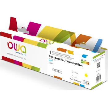 OWA ARMOR ink kompatibilní s HP M0J98AE , žlutá/yellow, 991X K20801OW