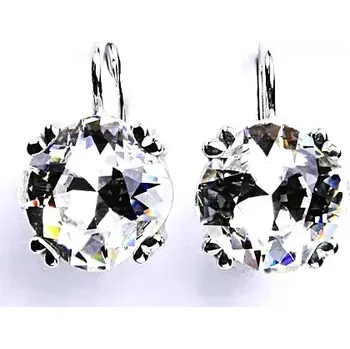 Náušnice Stříbrné náušnice Swarovski čirý krystal - NK1225 (Stříbrné náušnice se Swarovski krystaly)