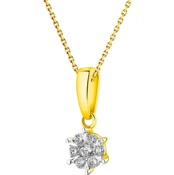 Přívěsek Zlatý přívěsek s brilianty - 0,16 ct - ryzost 585 - 219.120