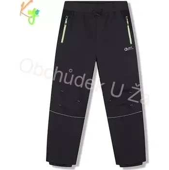 Chlapecké kalhoty Dětské softshellové kalhoty šedé KUGO HK5657 (Softshellové kalhoty nezateplené, slabé)