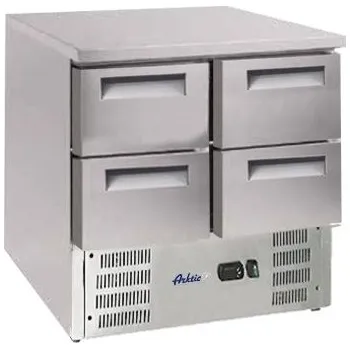 Gastrofans Chladicí stůl s pracovní deskou z nerezu - 1 dveře GN 1/1