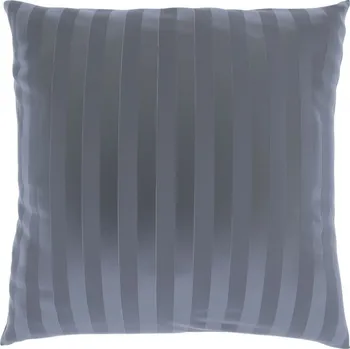 Povlak na polštářek Kvalitex Povlak saténový s proužkem TMAVĚ ŠEDÝ 50x70cm 50x70cm