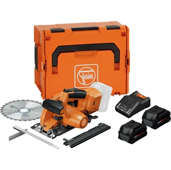 Okružní pila FEIN 71360462000 AHKS18-57 AS F-IRON - ruční kotoučová aku-pila na kov - SET 2 x 8 AH