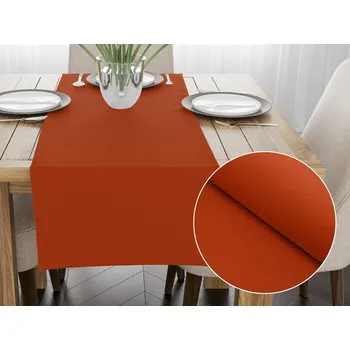 ubrus Dekorační běhoun na stůl BKU-105 Cihlově červený 20x140 cm