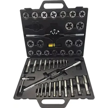 Závitořezný nástroj Závitová sada 45 dílů, wolframová ocel, M6 - M24, standardní a jemné stoupání, Welzh (Welzh Werkzeug)