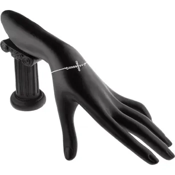 Náramek Stříbrný náramek 925 - zirkonový kříž na řetízku